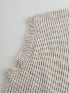 Button-Up Ribbed Vest