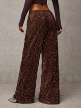 Load image into Gallery viewer, Velvet &amp; Sequin Drawstring Pants (+)