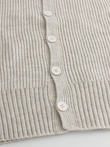 Button-Up Ribbed Vest