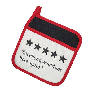 Excellent, Would Eat Here Again Potholder