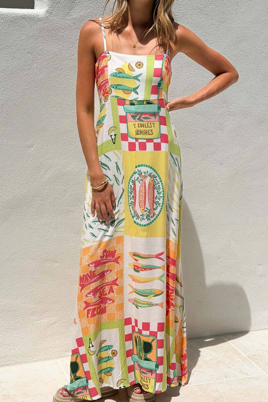 Spaghetti Strap Sardine Dress