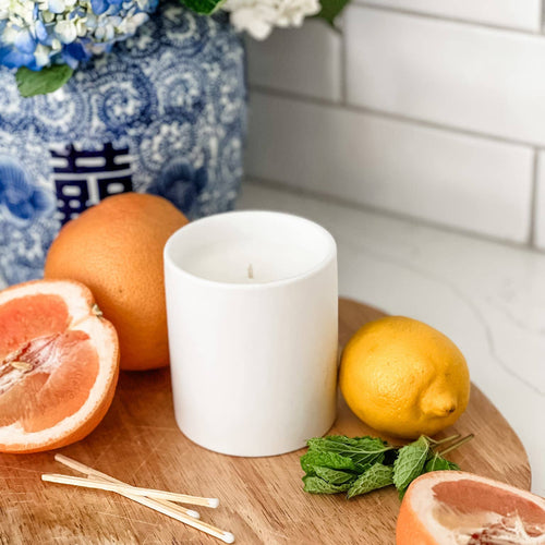 Pomelo Grapefruit Ceramic Candle
