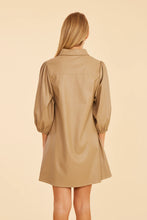 Load image into Gallery viewer, Vegan Leather Tunic Dress (+)