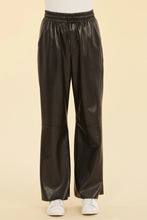 Load image into Gallery viewer, Vegan Leather Drawstring Pants