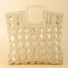 Load image into Gallery viewer, Square Braided Tote Bag (+)