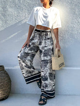 Load image into Gallery viewer, Bohemian Garden Ecru Tie Pants