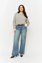 Load image into Gallery viewer, Crawford Mid Rise Fitted Wide Leg
