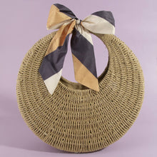 Load image into Gallery viewer, Round Woven Straw Bag