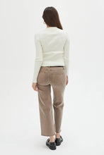 Load image into Gallery viewer, Addington Ankle Crop Mid Rise Jean, Brown Overdye