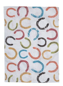 Horse Shoe Flour Sack Kitchen Towel