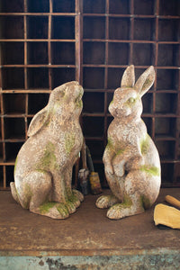 Large Faux Concrete Rabbit (+)