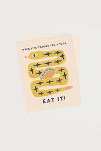 Taco Snake Card