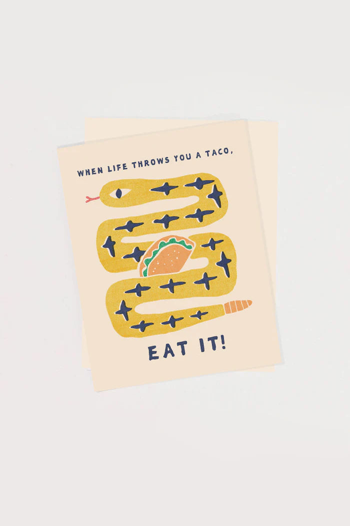 Taco Snake Card
