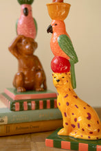 Load image into Gallery viewer, Monkey + Cheetah Candle Holder Set