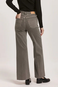 Fiona Wide Leg Jeans - Graphite