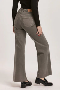 Fiona Wide Leg Jeans - Graphite