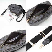 Load image into Gallery viewer, Vegan Leather Checkered Crossbody (+)