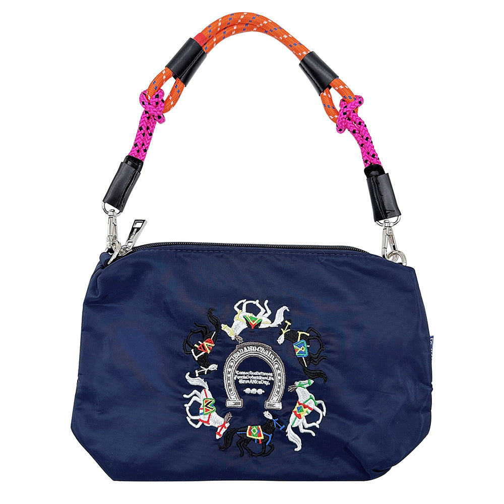 Equestrian Embroidered Shoulder Bag (+)