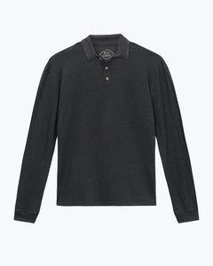 Long Sleeve Knit Polo