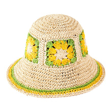 Load image into Gallery viewer, Crochet Straw Bucket Hat (+)