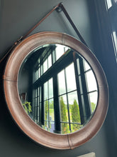 Load image into Gallery viewer, Leather Belt Hanging Mirror