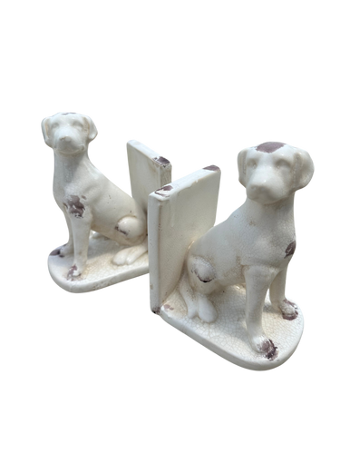 Ceramic Dog Bookends