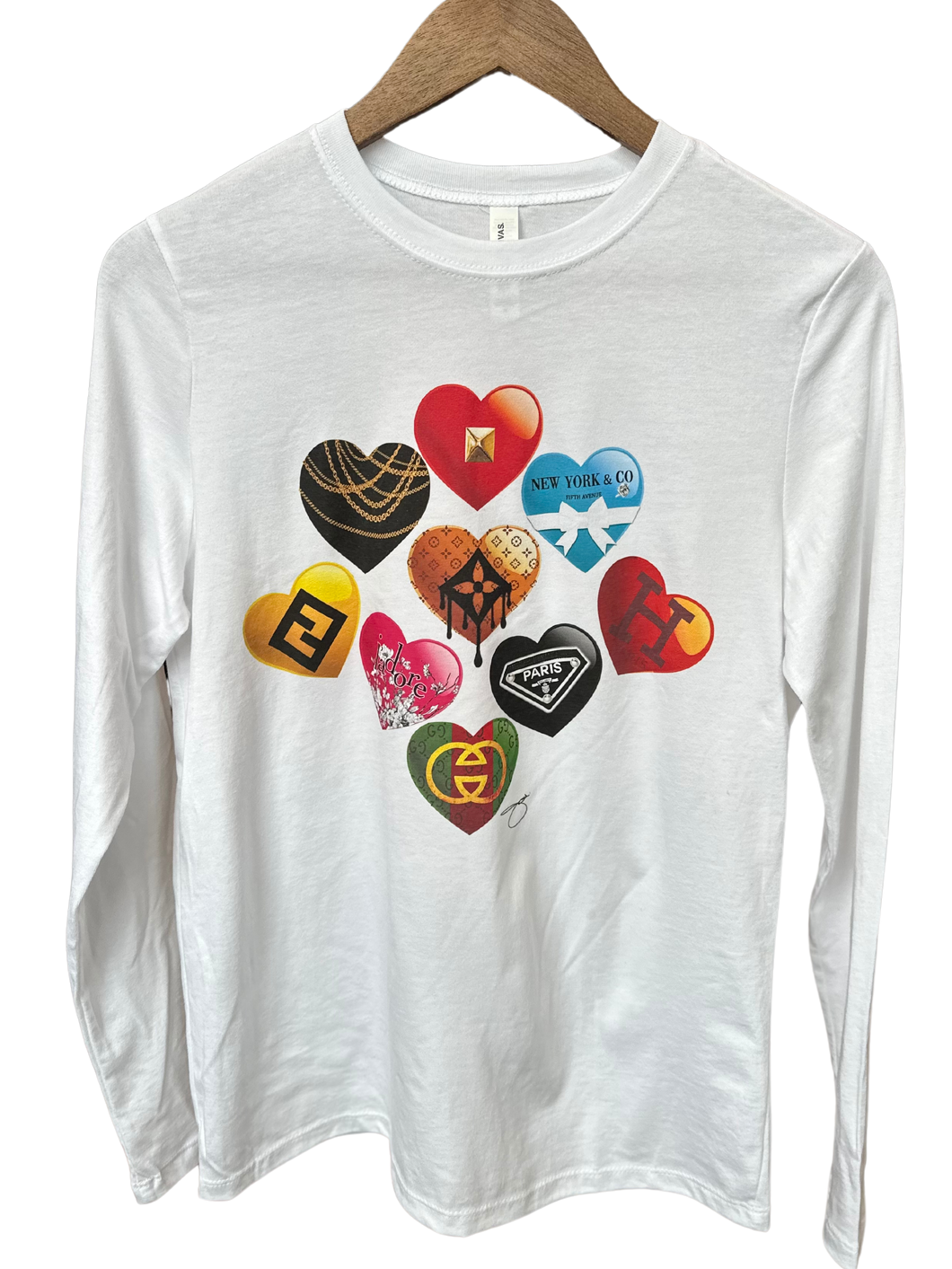 Fashion Love Valentines Long Sleeve Tee