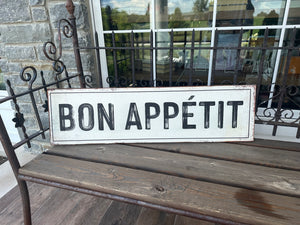 Bon Appetit Wall Sign