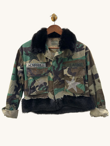 Fur Lined Camo Top