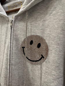 Rhinestone Smiley Hoodie