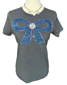 Denim Bow Tee