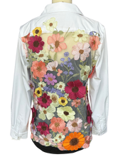 Load image into Gallery viewer, White Embroidered Flower Blouse