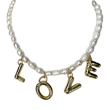 Load image into Gallery viewer, Love on Pearls Necklace