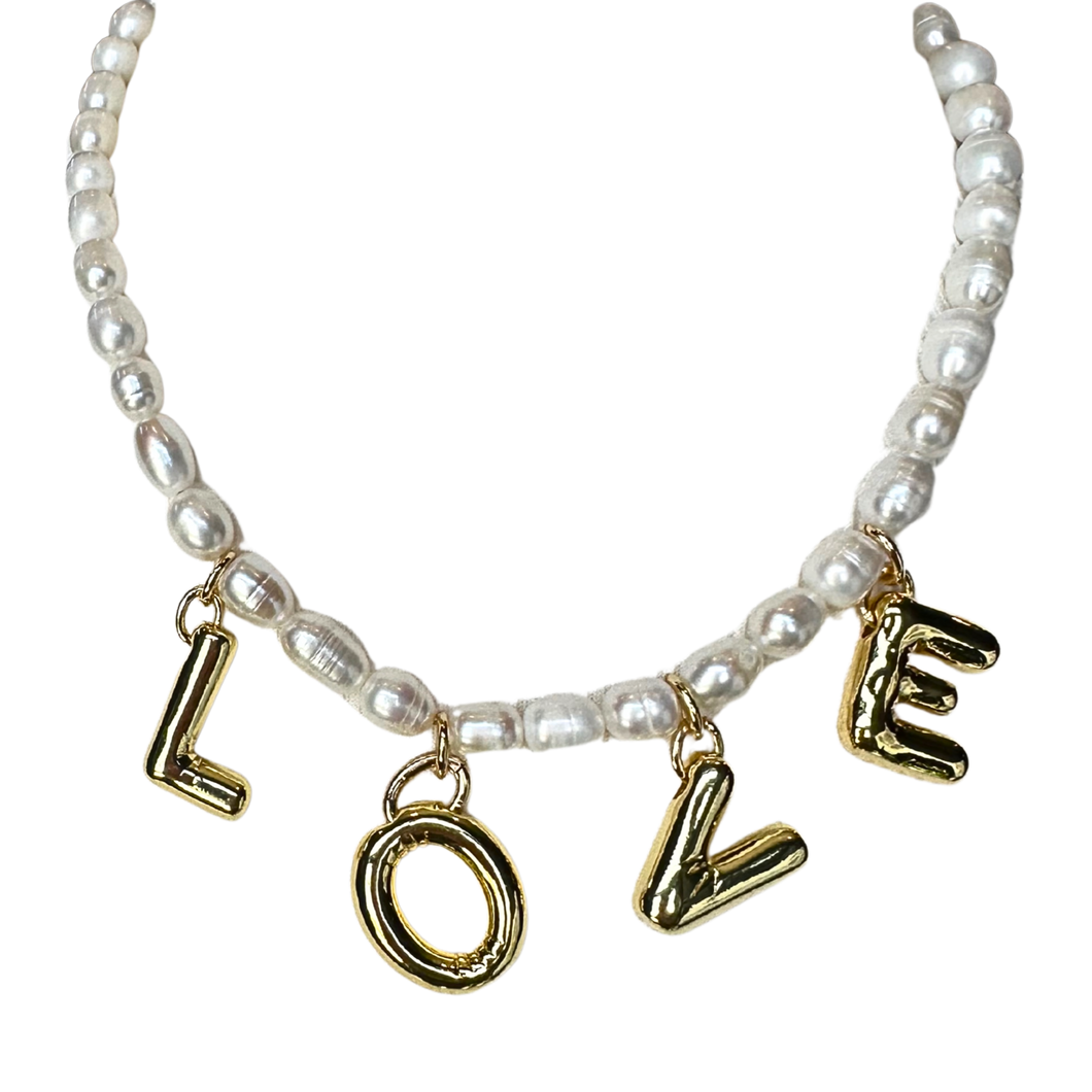 Love on Pearls Necklace