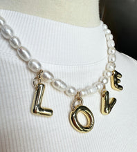 Load image into Gallery viewer, Love on Pearls Necklace