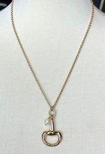 Load image into Gallery viewer, Single Bit + Pearl Necklace