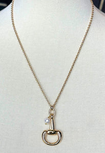 Single Bit + Pearl Necklace