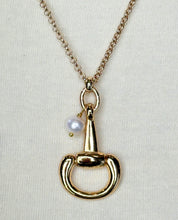 Load image into Gallery viewer, Single Bit + Pearl Necklace