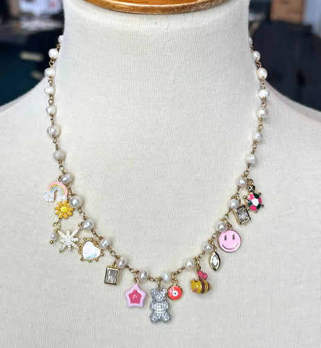 Charm + Pearl Necklace