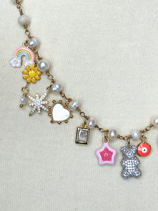 Charm + Pearl Necklace
