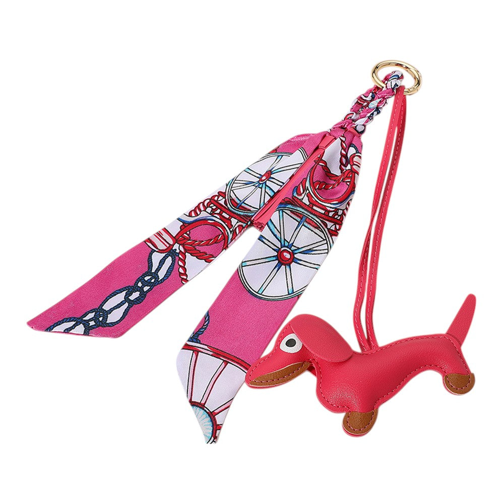Dog Bag Chain w/Tassel & Scarf (+)