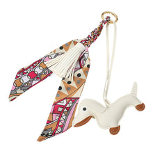 Load image into Gallery viewer, Dog Bag Chain w/Tassel &amp; Scarf (+)