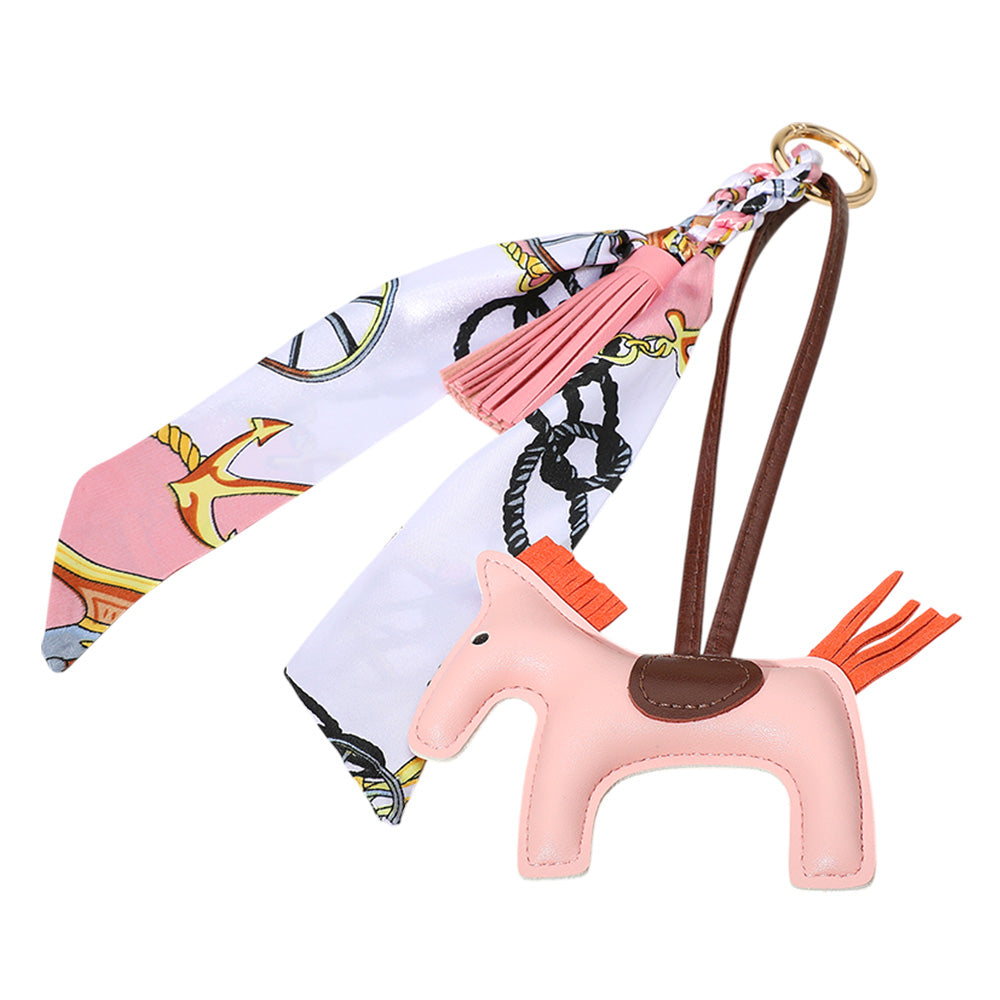 Horse Bag Chain w/Tassel & Scarf (+)