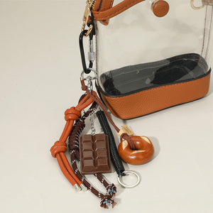 Chocolate Pretzel Bag Charm