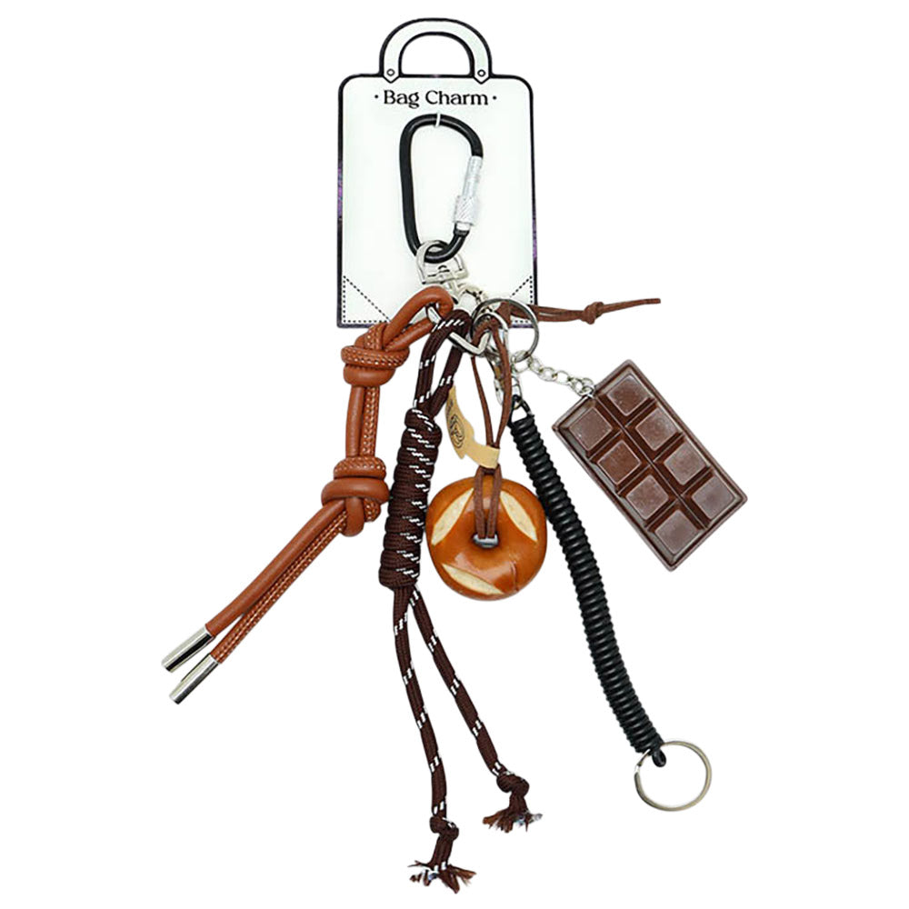 Chocolate Pretzel Bag Charm