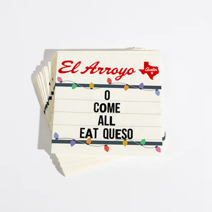 Eat Queso Cocktail Napkins