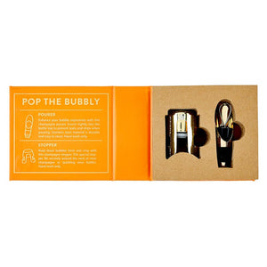 Champagne Stopper + Pourer Book Box