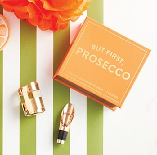 Champagne Stopper + Pourer Book Box