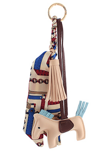 Horse Bag Chain w/Tassel & Scarf (+)