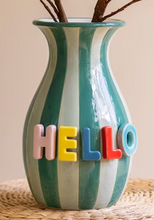 Load image into Gallery viewer, Ceramic "HELLO" Vases (+)